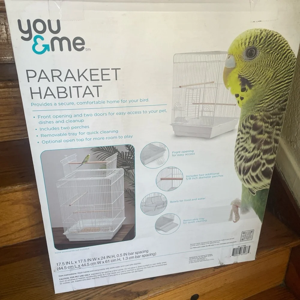 You & Me Parakeet Habitat in White